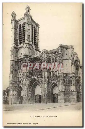 TRoyes Cartes postales La cathedrale