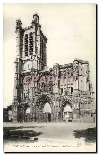 TRoyes Ansichtskarte AK La cathedrale St pierre et St paul