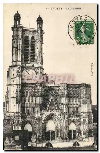 TRoyes Cartes postales La cathedrale St pierre