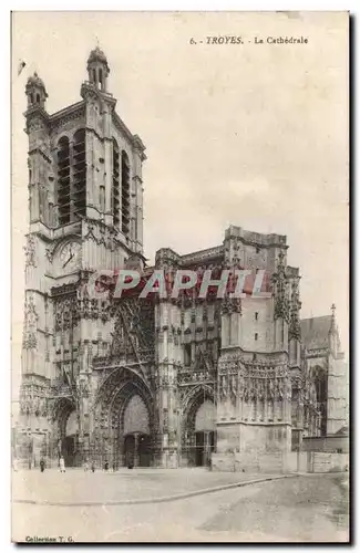 TRoyes Cartes postales La cathedrale