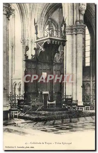 TRoyes Cartes postales La cathedrale Trone episcopal