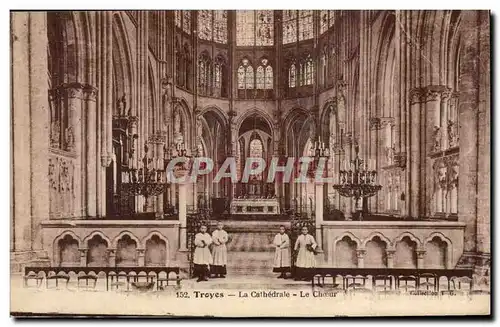 TRoyes Cartes postales La cathedrale Le choeur