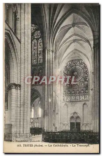 TRoyes Cartes postales La cathedrale le transept