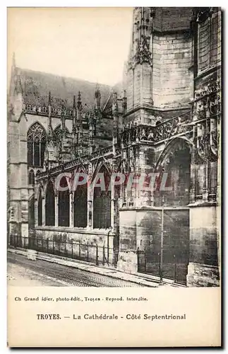 Troyes Ansichtskarte AK La cathedrale Cote septentrional