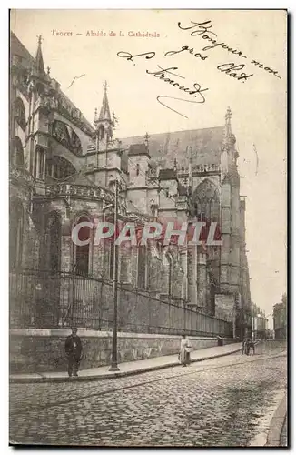 Troyes Cartes postales Abside de la cathedrale