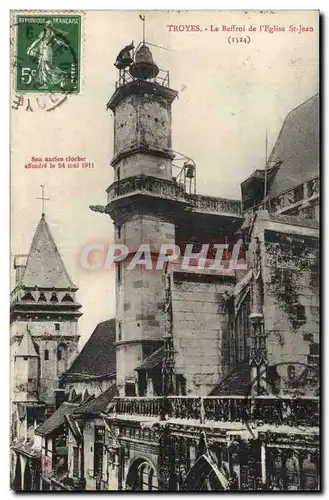 Troyes Cartes postales Le beffroi de Saint Jean