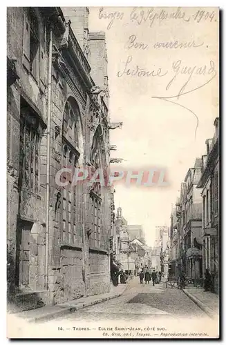 Troyes Ansichtskarte AK Eglise Saint Jean Cote sud