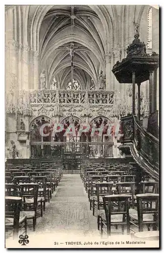 Troyes Cartes postales Jube de l&#39eglise de la Madeleine