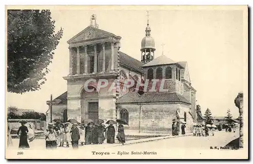 Troyes Cartes postales Eglise Saint Martin