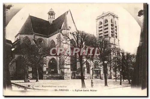 Troyes Ansichtskarte AK Eglise Saint Nizier