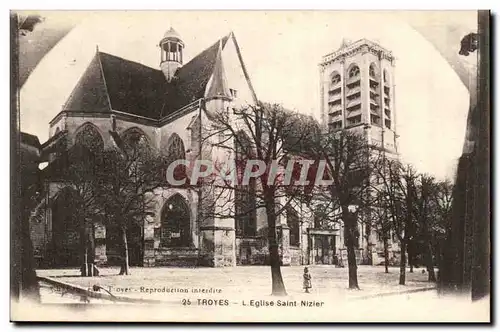 Troyes Cartes postales Eglise Saint Nizier