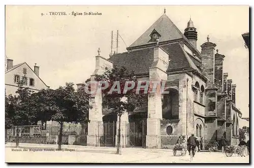 Troyes Ansichtskarte AK Eglise Saint Nicolas (animee)