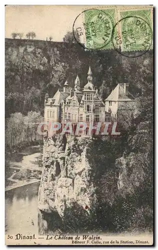 Belgie Belgique Ansichtskarte AK Dinant Le chateau de Walzin