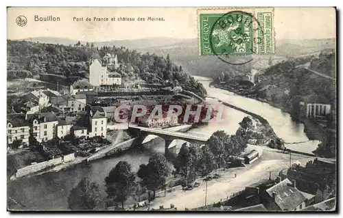 Belgie Belgique Cartes postales Bouillon Pont de France et chateau des Moines