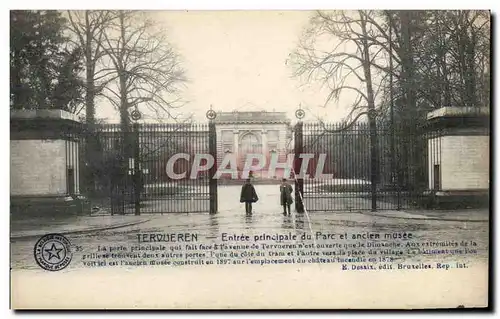 Belgie Belgique Ansichtskarte AK Tervueren Entree principale du parc et ancien musee