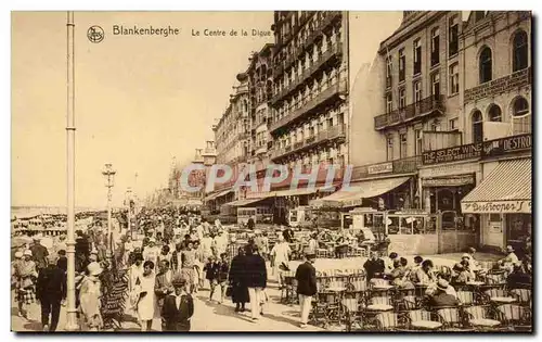 Belgie Belgique Ansichtskarte AK Blankenberghe Le centre de la digue