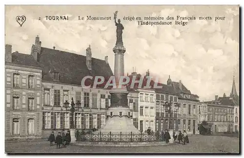 Belgie Belgique Cartes postales Tournai Le monument erige en memoire des francais morts pour l&#39independance b