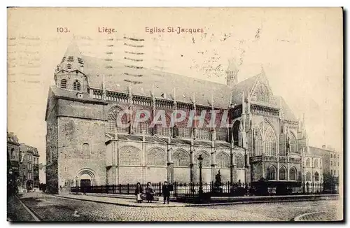 Belgie Belgique Ansichtskarte AK Liege Eglise St Jacques