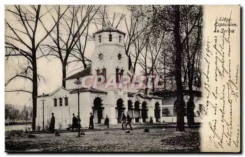 Belgie Belgique Cartes postales Liege Exposition La Serbie (Serbia)