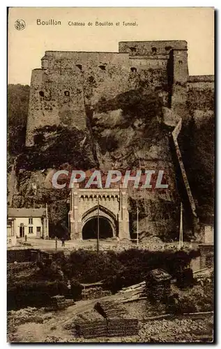 Belgie Belgique Ansichtskarte AK Bouillon Chateau de Bouillon et tunnel