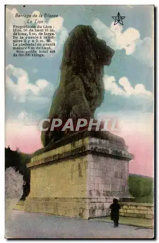 Belgie Belgique Cartes postales Barrage de la Gileppe le lion