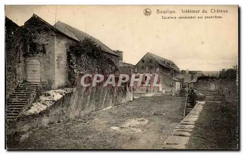 Belgie Belgique Cartes postales Bouillon Interieur du chateau Escaliers conduisant aux poudrieres