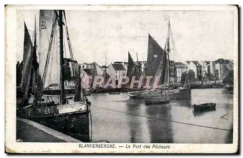 Belgie Belgique Ansichtskarte AK Blankenberghe Le port des pecheurs