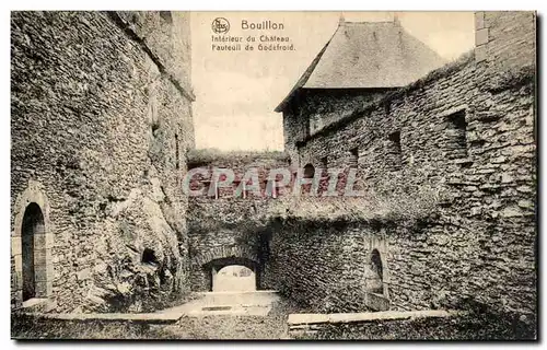 Belgie Belgique Cartes postales Bouillon Interieur du chateau Fauteuil de Godefroid