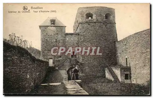 Belgie Belgique Ansichtskarte AK Bouillon Interieur du chateau Tour d&#39Autriche (1551)