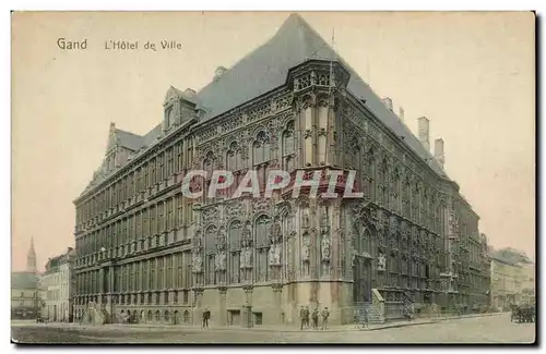 Belgie Belgique Ansichtskarte AK Gand L&#39hotel de ville