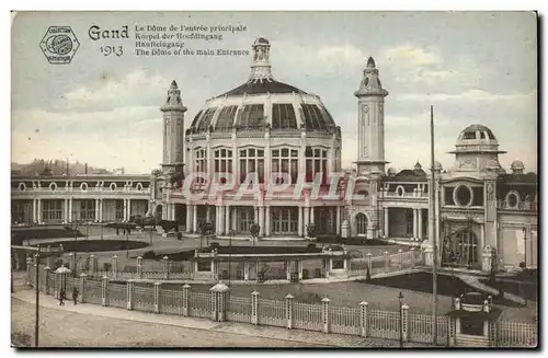 Belgie Belgique Ansichtskarte AK Gand Le Dome de l&#39entree principale Gand 1913