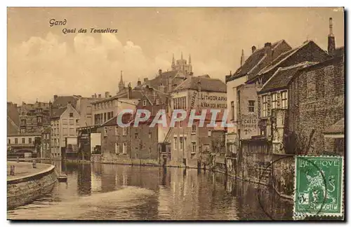 Belgie Belgique Cartes postales Gand Quai des Tonneliers