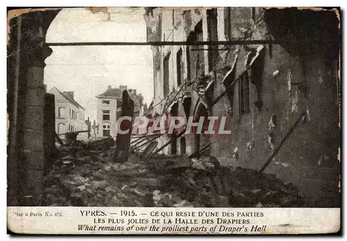 Cartes postales Belgique Ypres Halle des drapiers