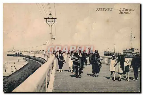 Cartes postales Belgique Ostende L&#39estacade