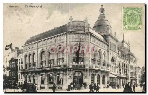 Cartes postales Belgique Ostende Theatre Royal