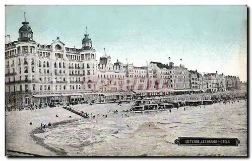 Cartes postales Belgique Ostende Les grands hotels