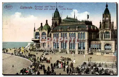 Ansichtskarte AK Belgique Ostende Kursaal cote Petite Nice