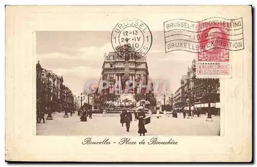 Cartes postales Belgique Bruxelles Place de Brouchere