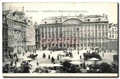 Ansichtskarte AK Belgique Bruxelles Grand place maison des corporations