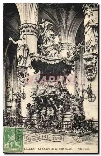 Cartes postales Belgique Bruxelles La chaire de la cathedrale