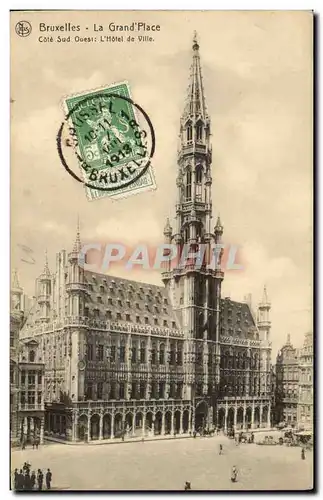 Ansichtskarte AK Belgique Bruxelles La grand place