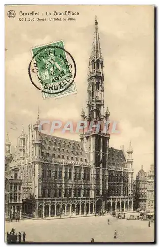 Cartes postales Belgique Bruxelles La grand place