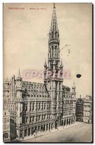 Cartes postales Belgique Bruxelles Hotel de ville