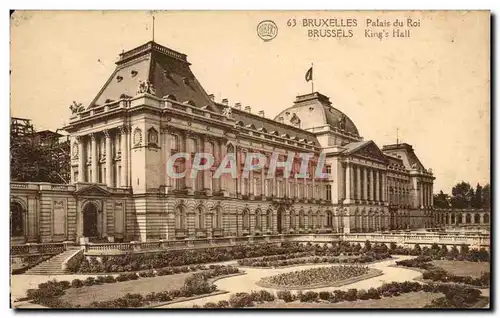 Cartes postales Belgique Bruxelles Palais du roi