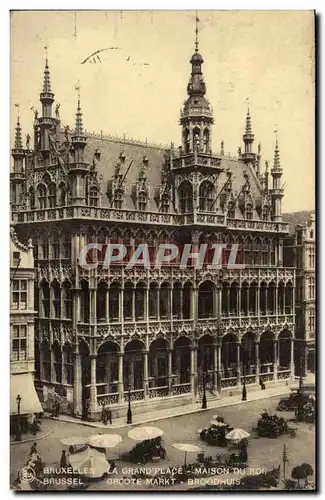 Ansichtskarte AK Belgique Bruxelles La grand place maison du roi