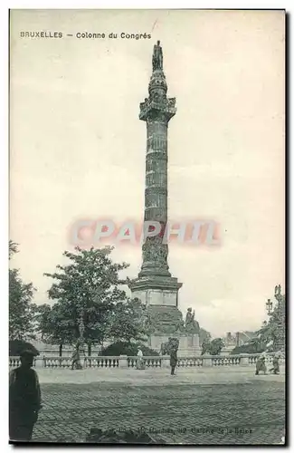 Cartes postales Belgique Bruxelles Colonne du congres