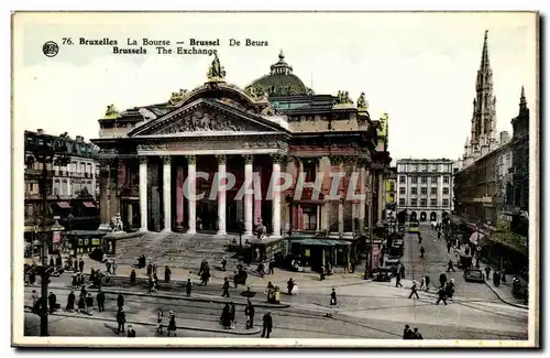 Ansichtskarte AK Belgique Bruxelles La Bourse