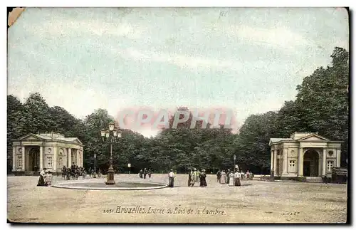 Cartes postales Belgique Bruxelles Entree du bois de la CAmbre