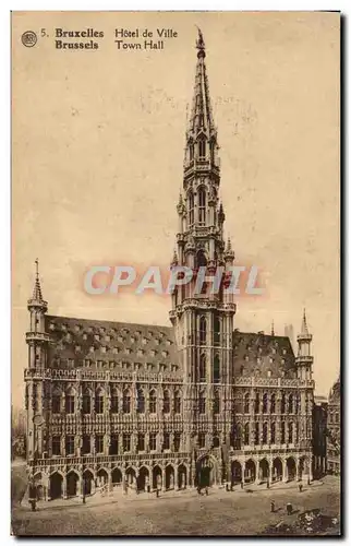 Ansichtskarte AK Belgique Bruxelles Hotel de ville