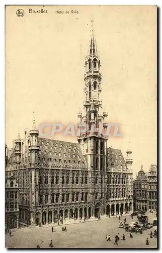 Cartes postales Belgique Bruxelles Hotel de ville